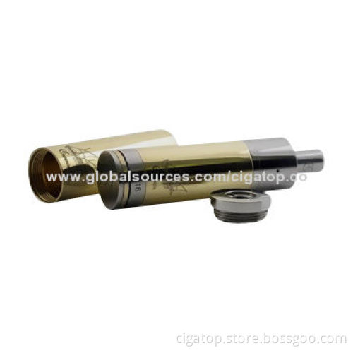 Ecig, full mechanical battery tube mod caravela with 18650, 18500, 18350 battery